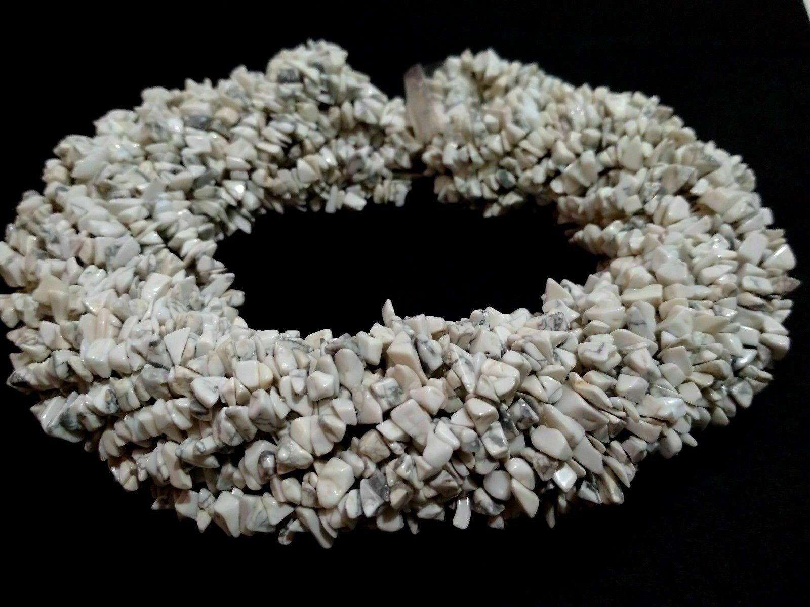 1 Strand Natural Multi Stone Chips Nugget Uncut Smooth 4-6mm Beads 34″inch C5