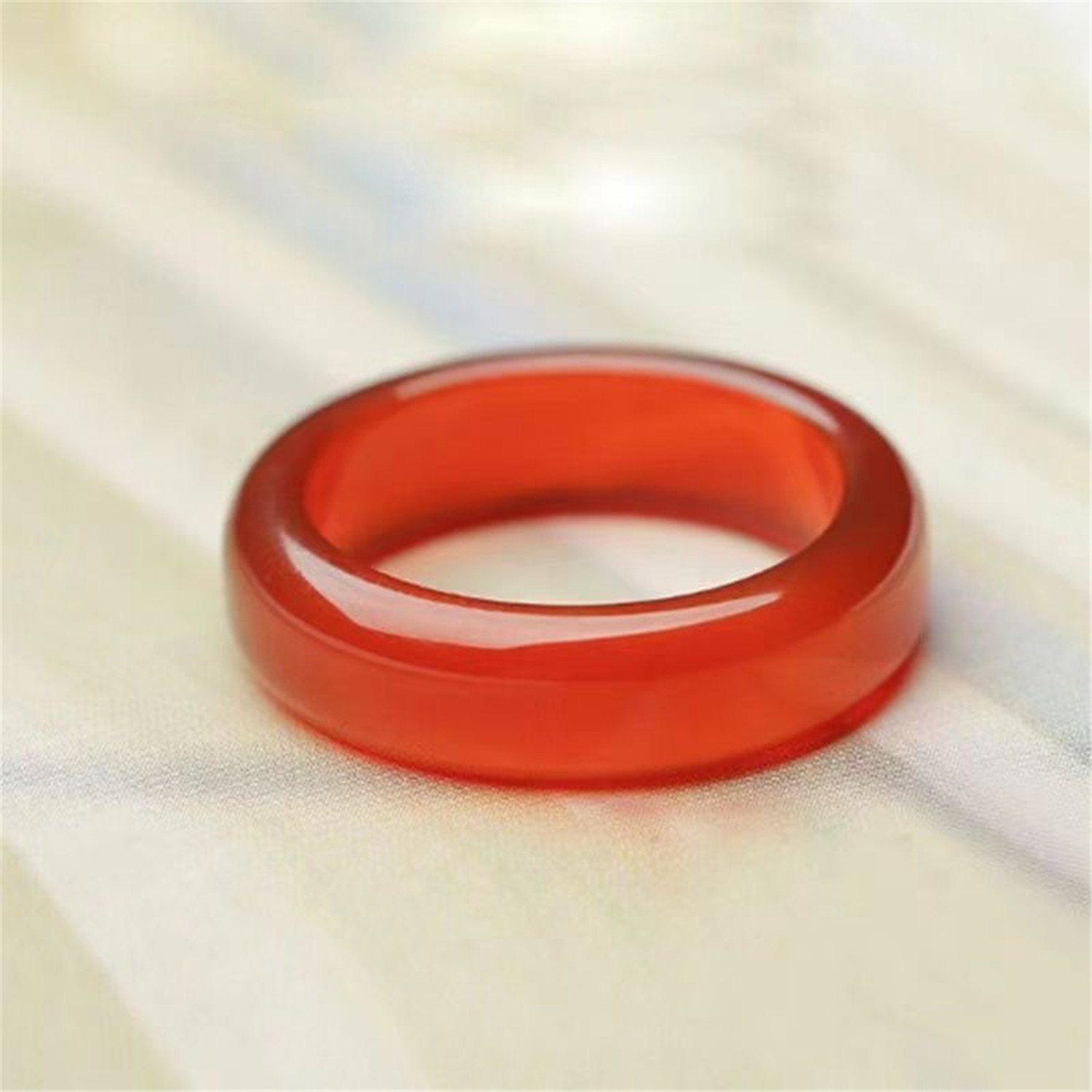 Natural A Grade Jade Band Burma Jade Ring for Women Men, Myanmar Jadeite Jewelry