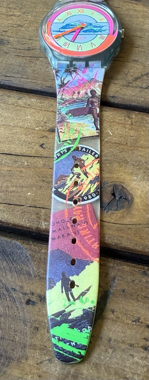 NWT NOS VTG 1993 Swatch “Postcards” GN127