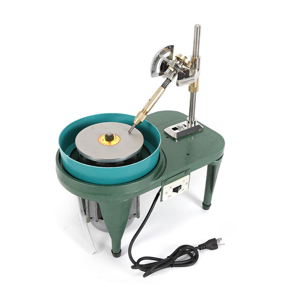 2800RPM Gemstone Grinding Jewelry Lapidary Cutting Polisher Gem Faceting Machine