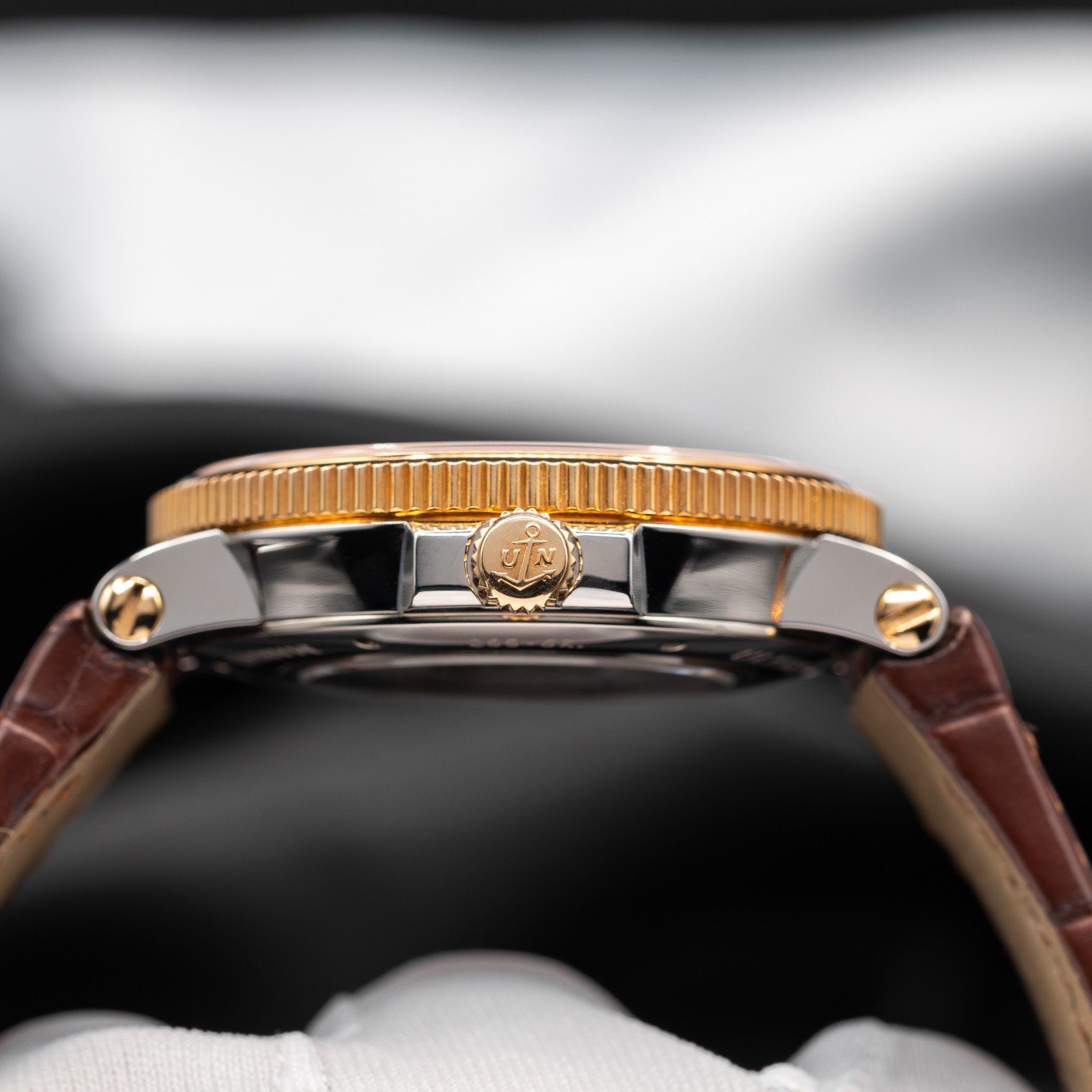 Ulysse Nardin Maxi Marine Chronometer Gold & Stainless Steel Ref. 265-67-3/45