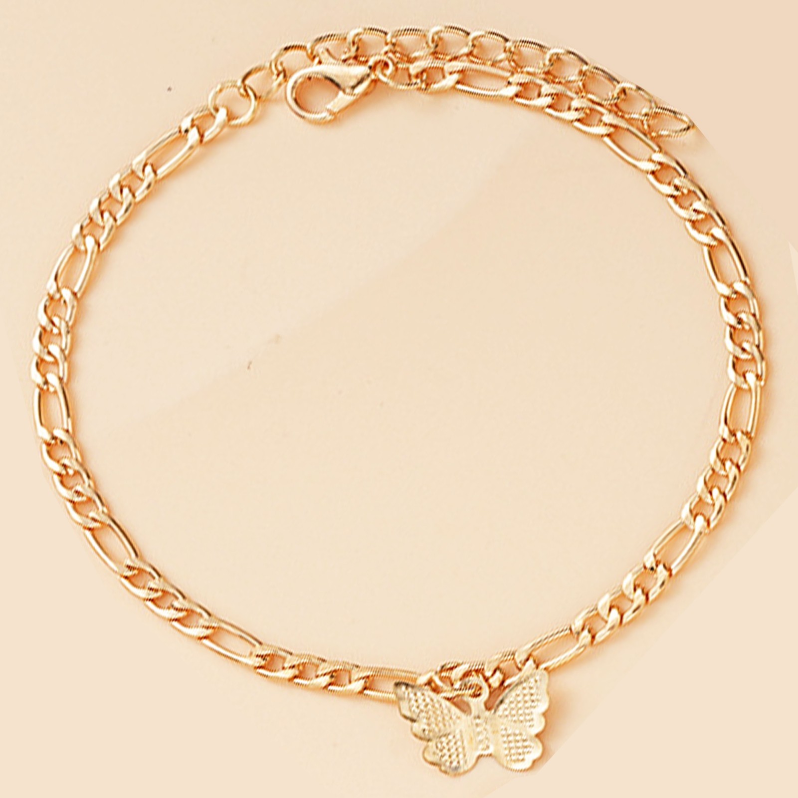 14K Gold & Silver Plated Anklet Set for Women, Fashionable Ankle Bracelets