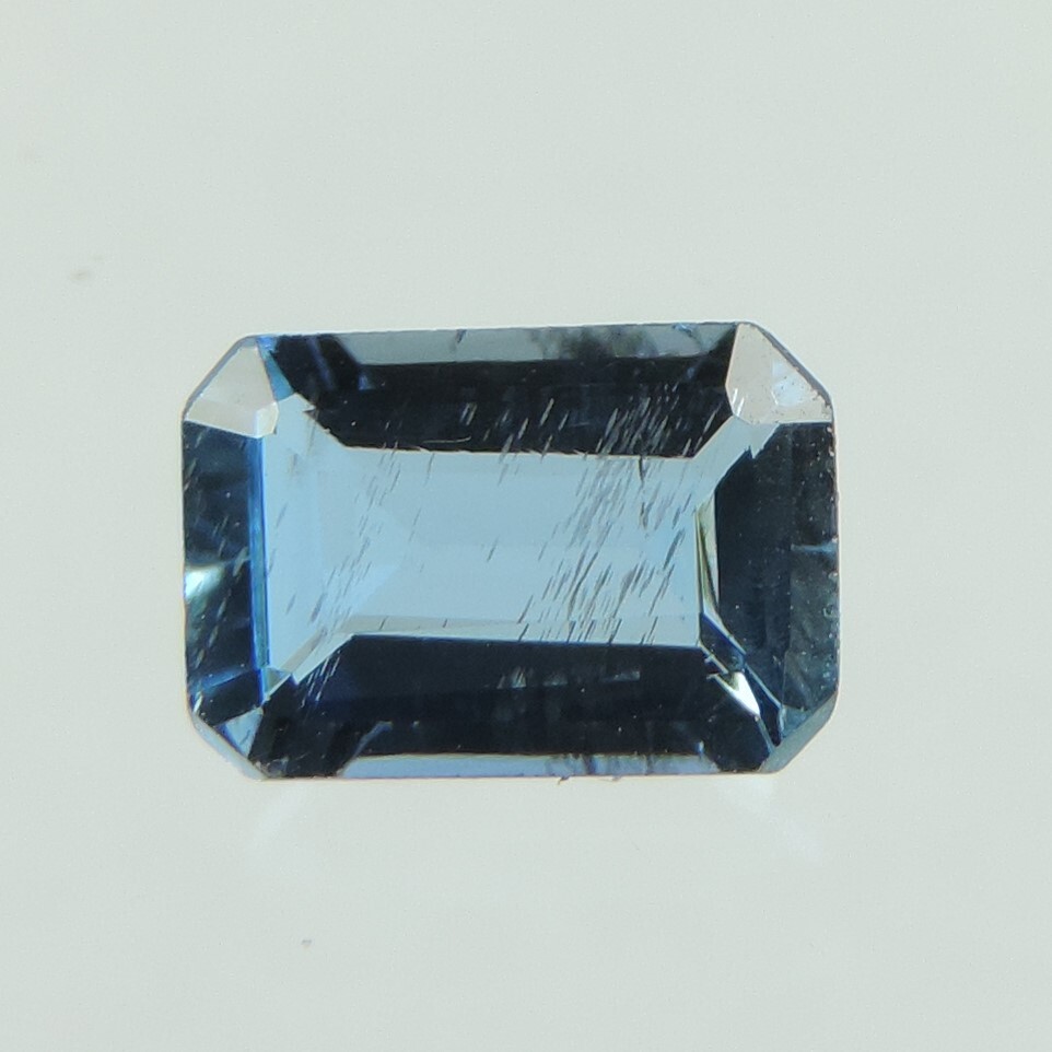 santa maria blue aquamarine faceted octagon cut, namibia, 0.6 cts #11