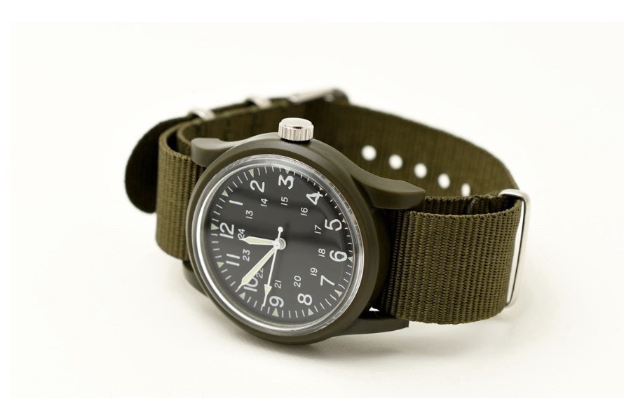[Discontinued]Daiso Japan Mili Watch In Stock Khaki Olive Black 2set military