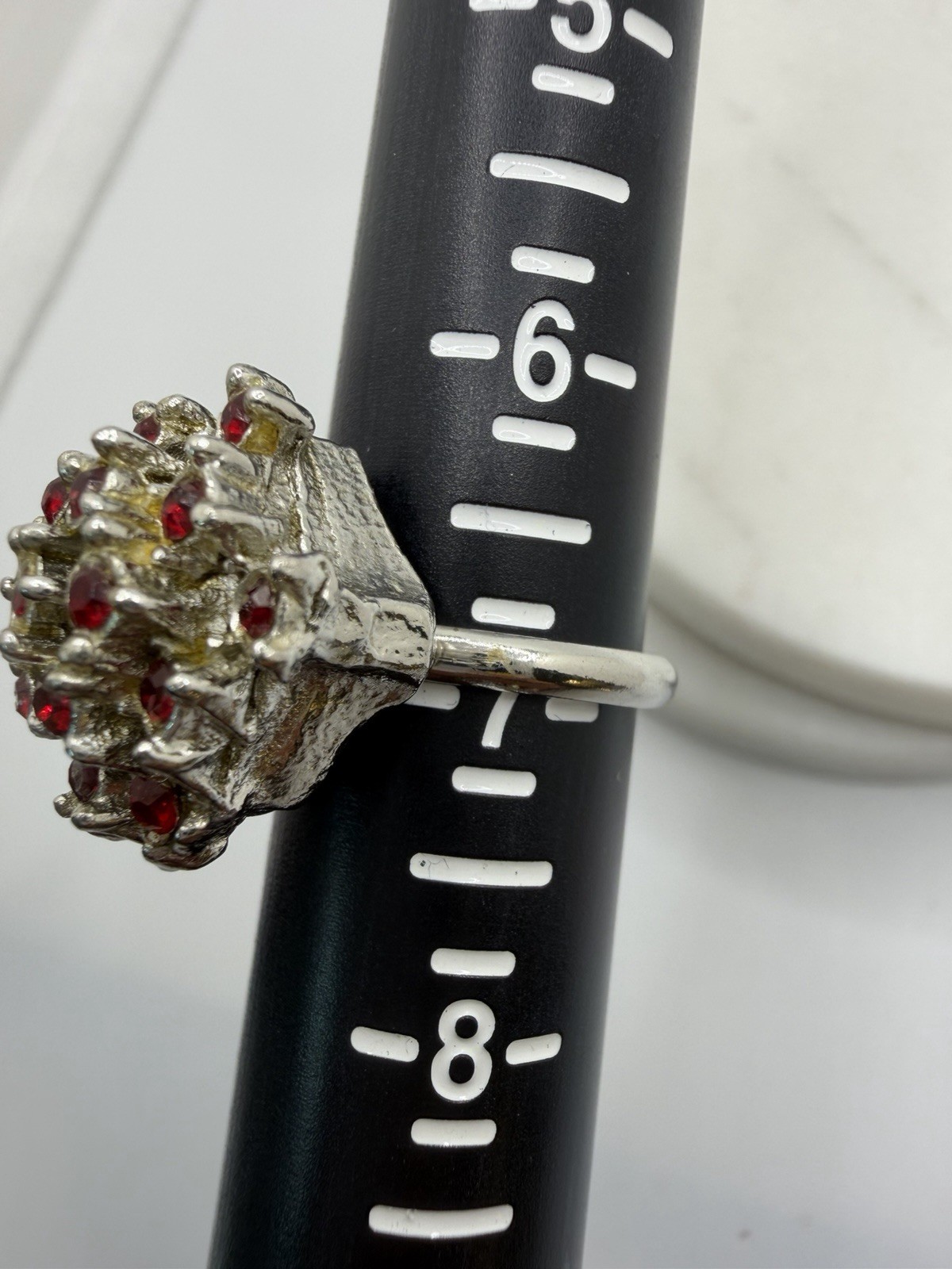 vintage Brutalist Estate Untested Ring Unknown Alloy Estate Jewelry