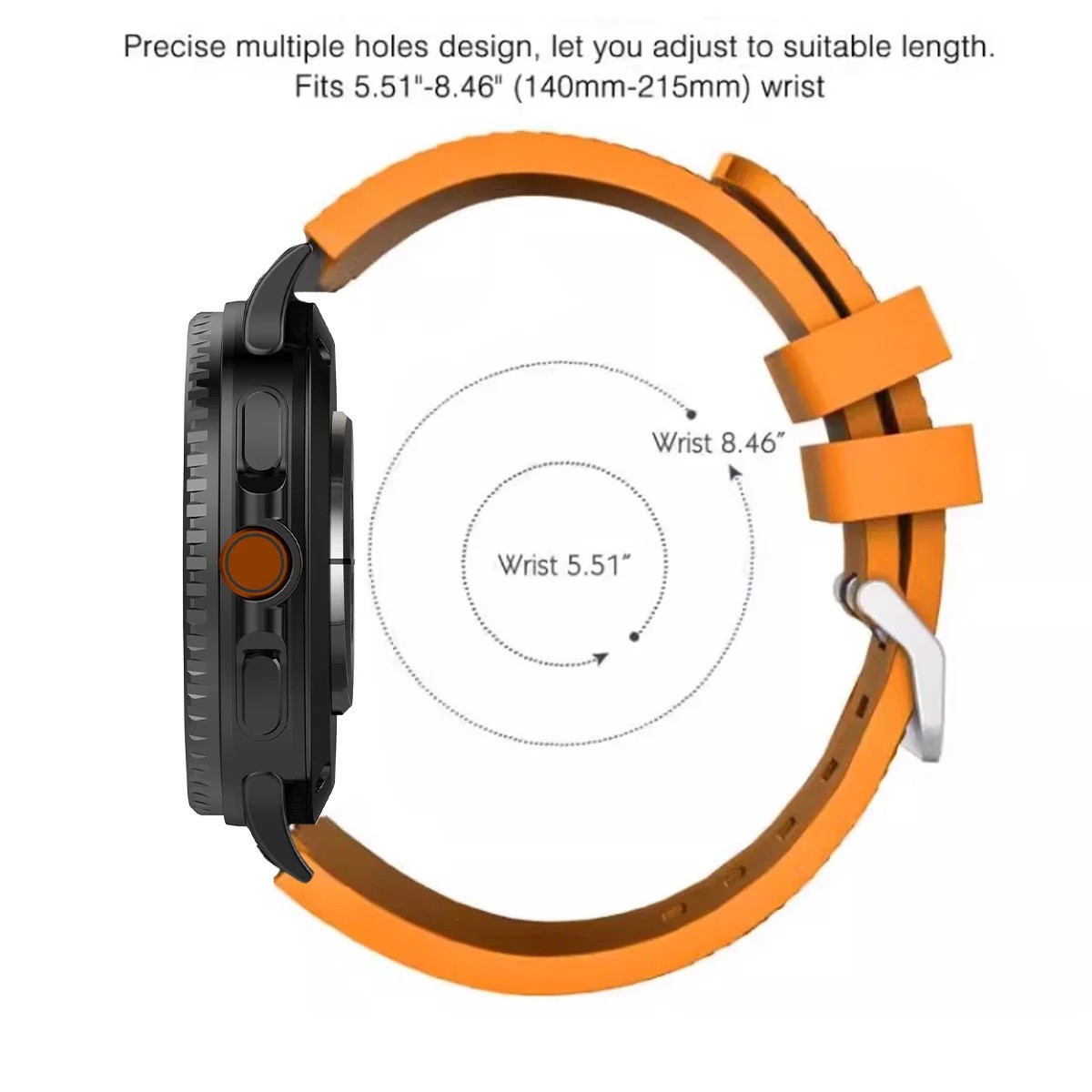 Silicone Watch Strap for Samsung Galaxy Watch 8 40mm 44mm 8 Classic 46mm Band