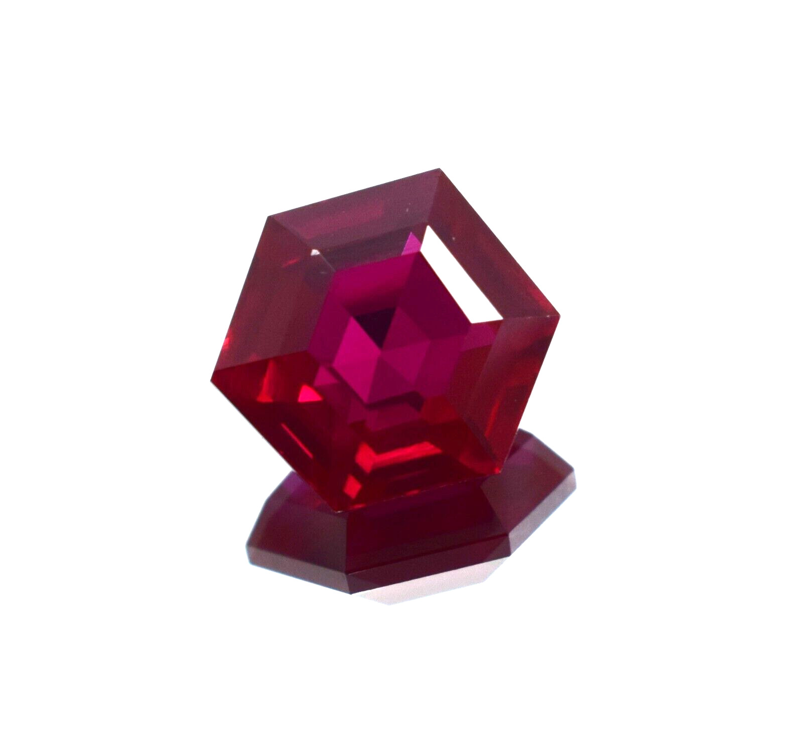 Affordable & Stunning Hexagon Cut 9.55 CT Vibrant Red Ruby Loose Gemstone
