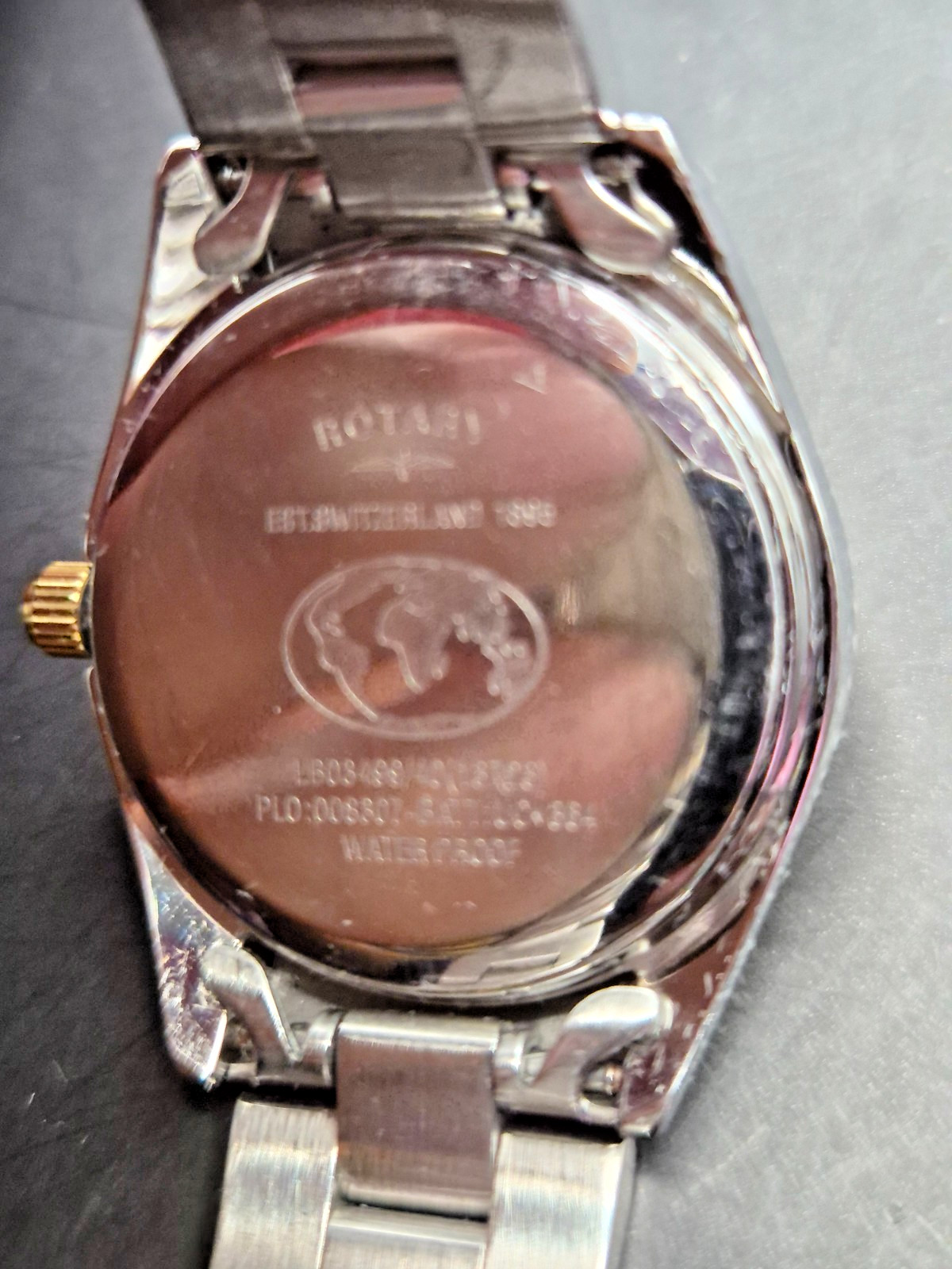 ROTARY Women’s Two-Tone Stainless Steel Bracelet Calendar Watch-VGC/Working
