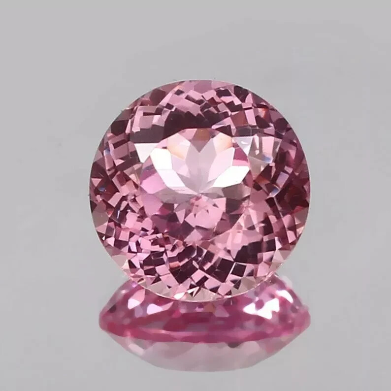 Natural 9.55 Ct+ Ceylon padparadscha Sapphire Round Certified Loose GEMSTONE A+