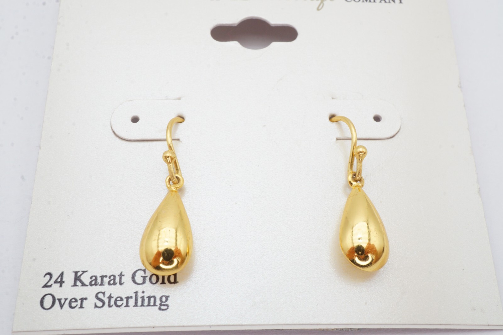 Gold Plated Sterling Silver 925 Dangle Earrings Danecraft G5