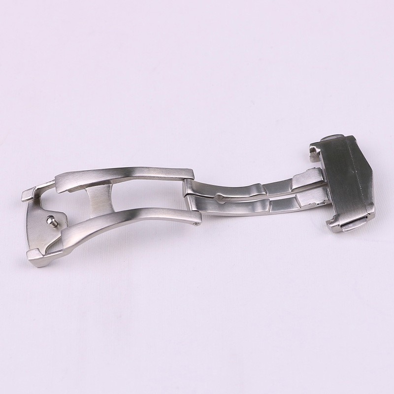 Quality Frosted Stainless Steel Folding Clasp Watch Buckle 18mm 20mm for Omega