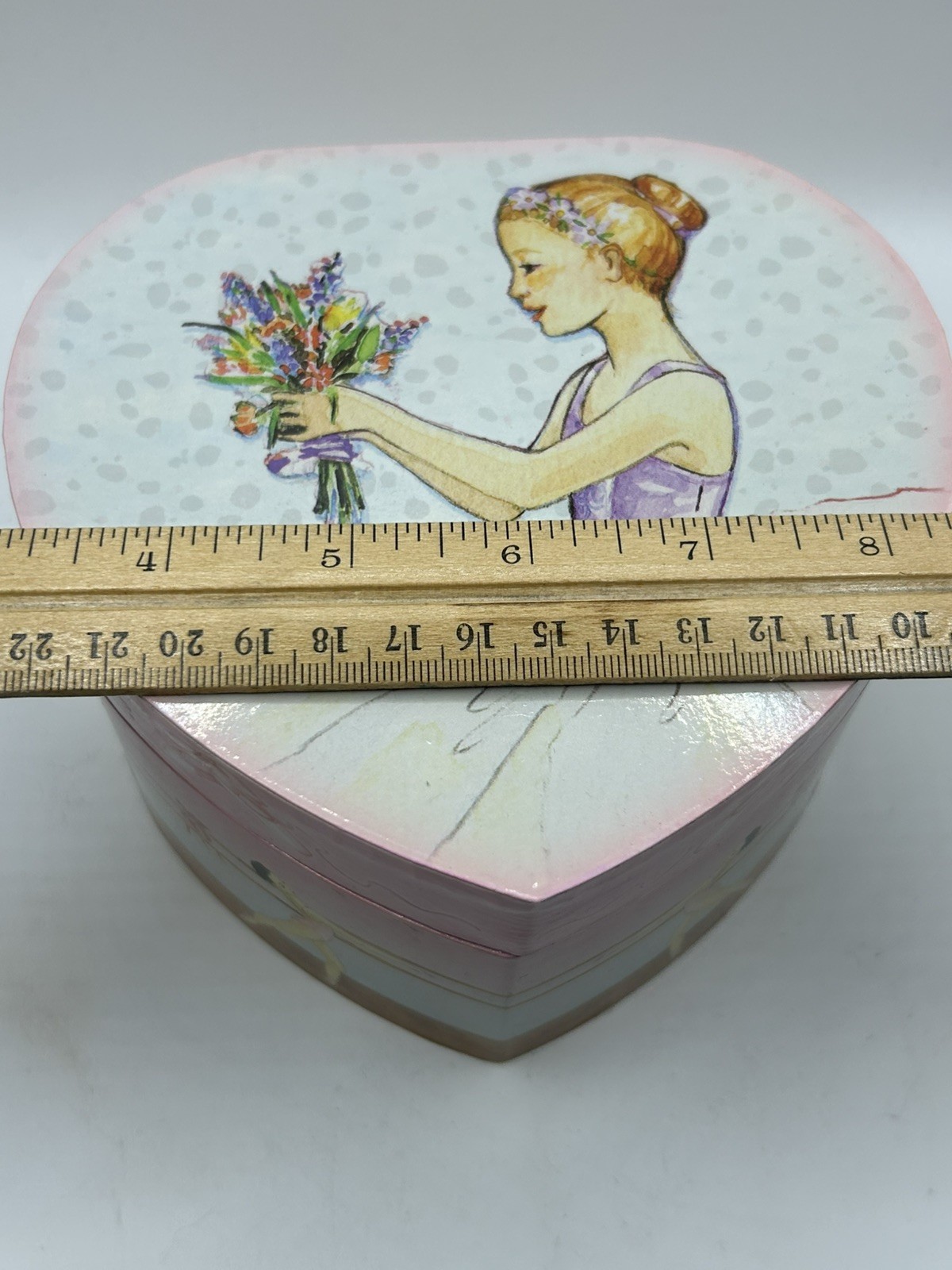 Ballerina Heart Musical Jewelry Box Enchantmints Ballet Spinning Dancer Mirror
