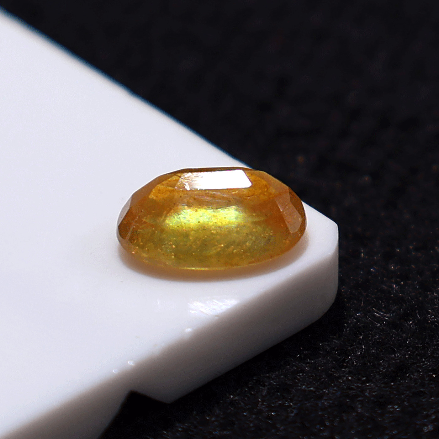 2.45 CT Natural Bangkok Sapphire ( Diffused ) 9mmx6mm Oval Faceted Cut Gemstone