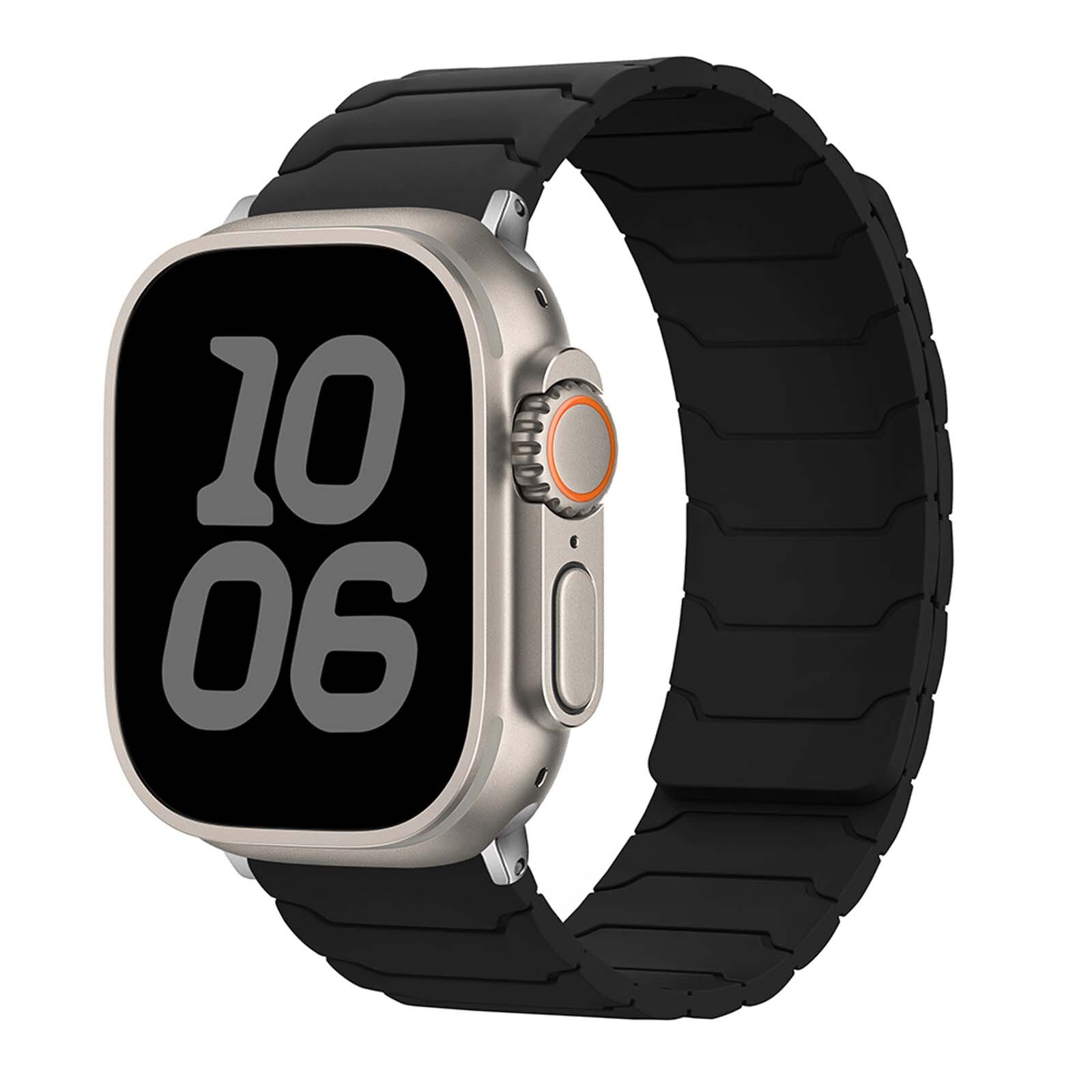 Magnetic Silicone Bands For iWatch Ultra 2 SE Series 10 9 8 7 6 5 45/44/42/38mm