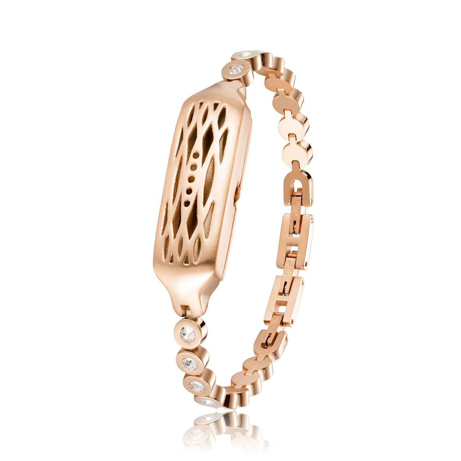 Stainless Steel Metal Rhinestone Watch Band Bracelet for Fitbit Flex 2 Holder