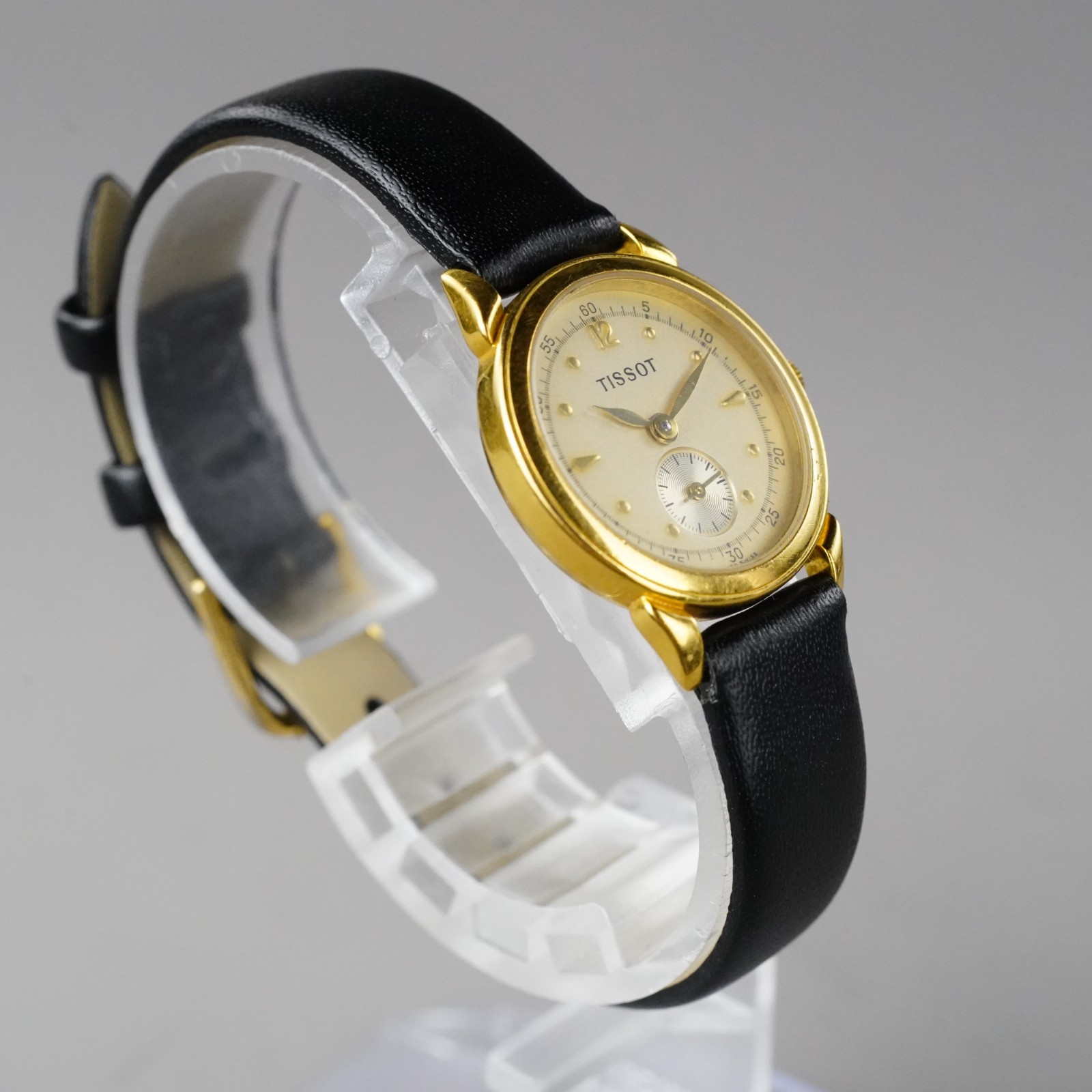 Tissot A220 QUARTZ Women’s Watch Gold 24mm Vintage New Batter New Leather Band