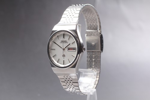 [Near MINT] SEIKO King Quartz 9723-8040 Day Date 35mm Men’s Watch From Japan