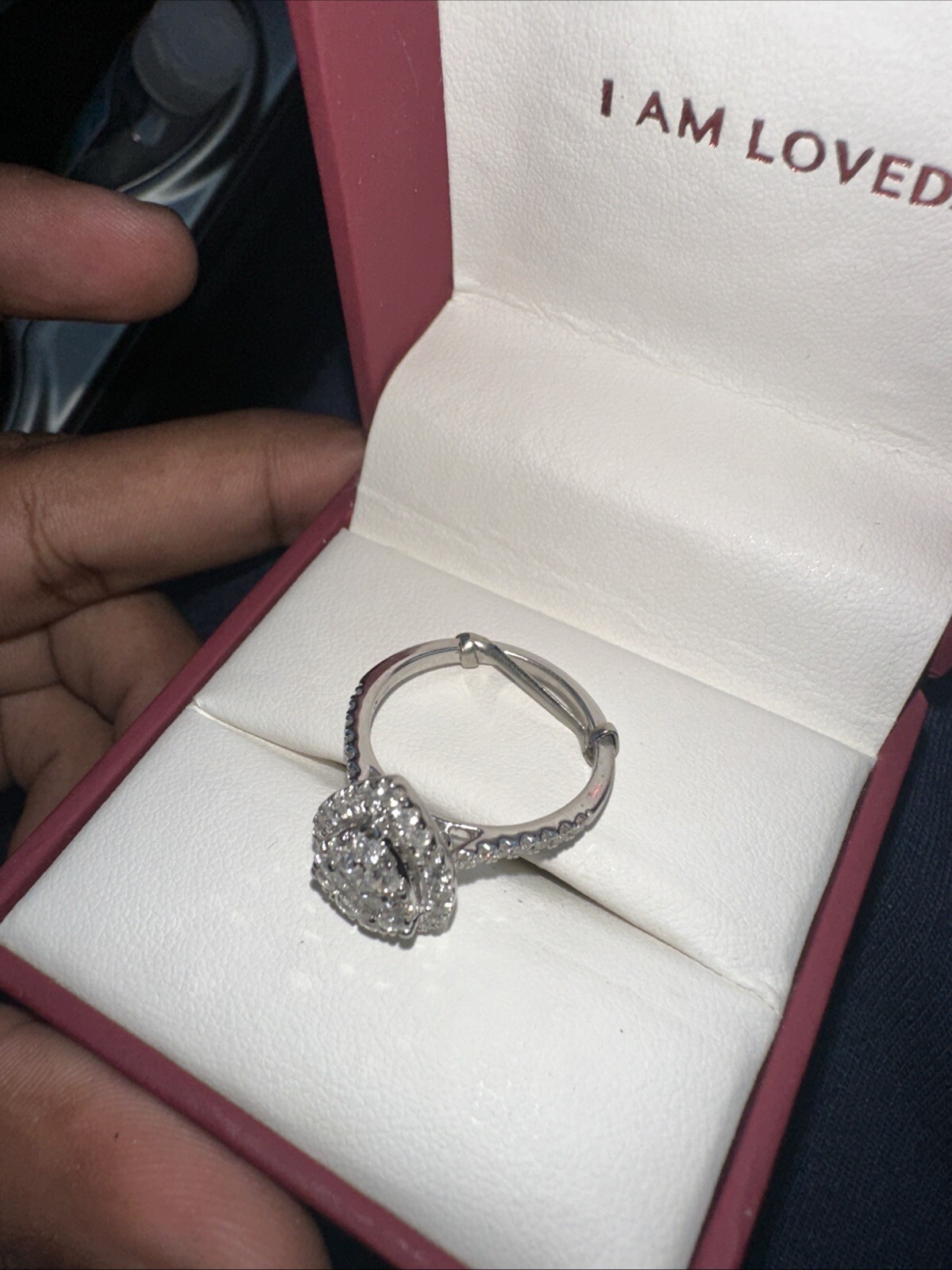 Diamond Engagement Ring in 1OK White Gold