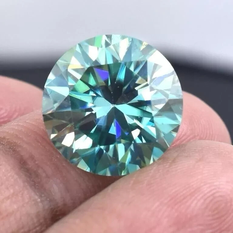 3 CT Natural Blue Diamond Round Cut VVS1 D Grade IDGL Certified 1 Free Gift ED8