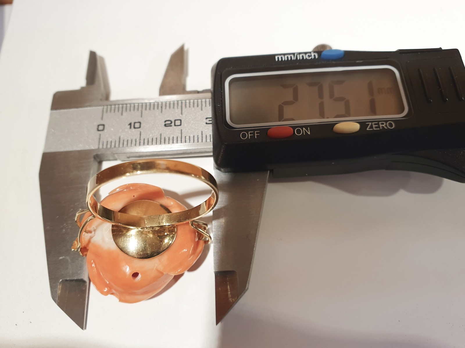Gold and Coral Ring