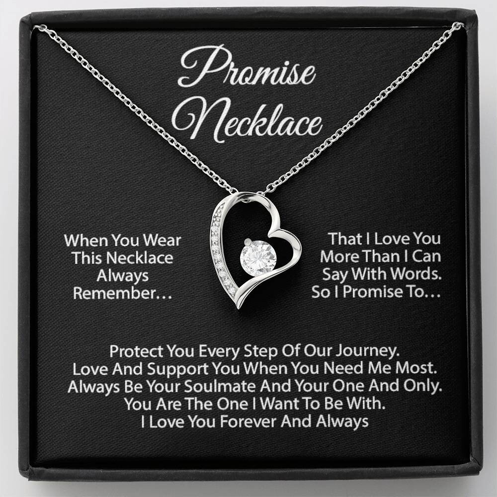 Promise Necklace For Soulmate, Valentine Gift, Birthday Gift, Anniversary Gift