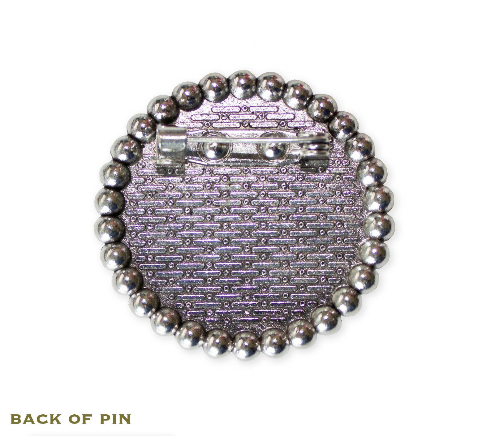 Ukrainian Flag Ukraine Handmade Round Glass Pearl Frame BROOCH pin Jewelry