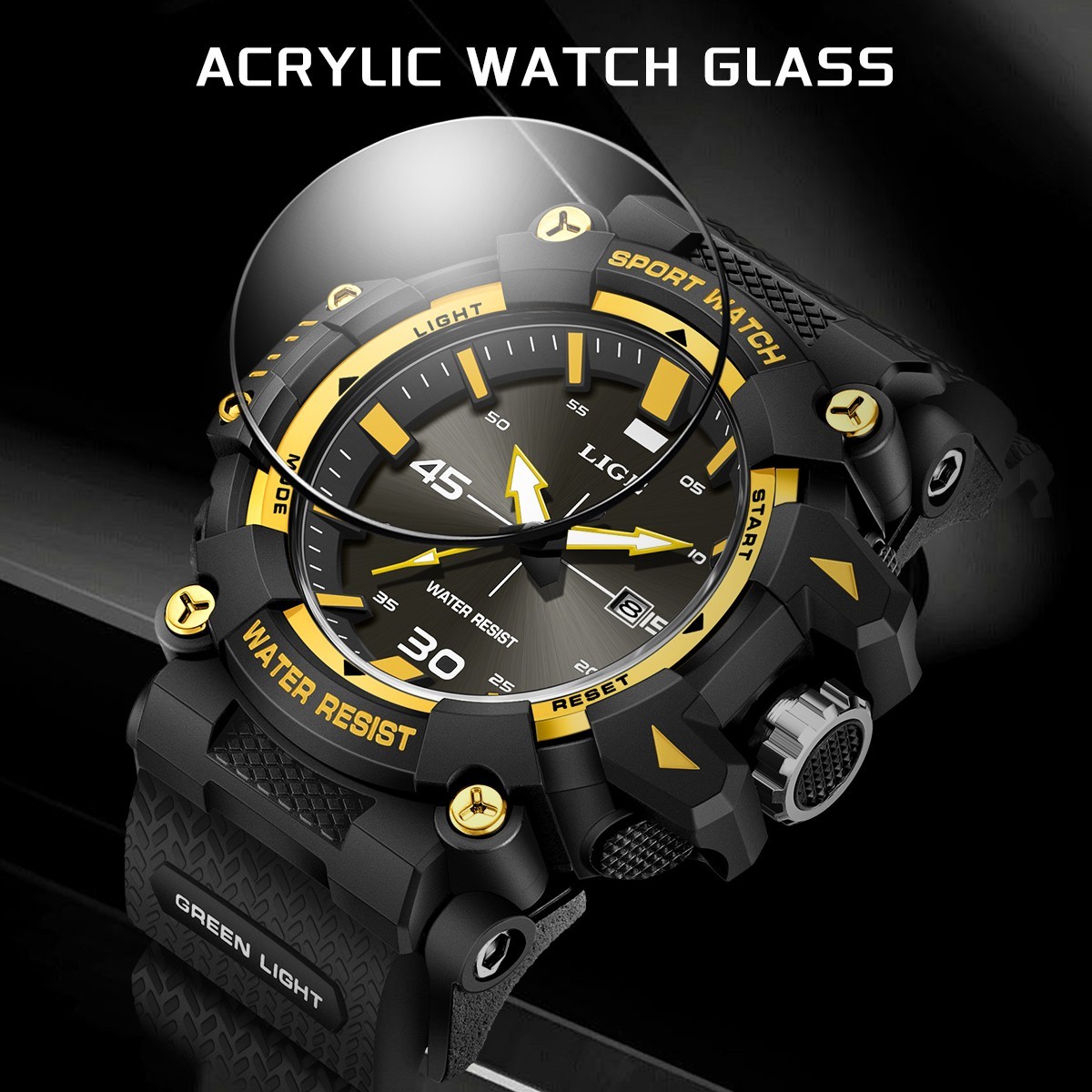 Luxury Men’s Watch Quartz Diver Sport Analog Luminous Waterproof Man Wristwatch