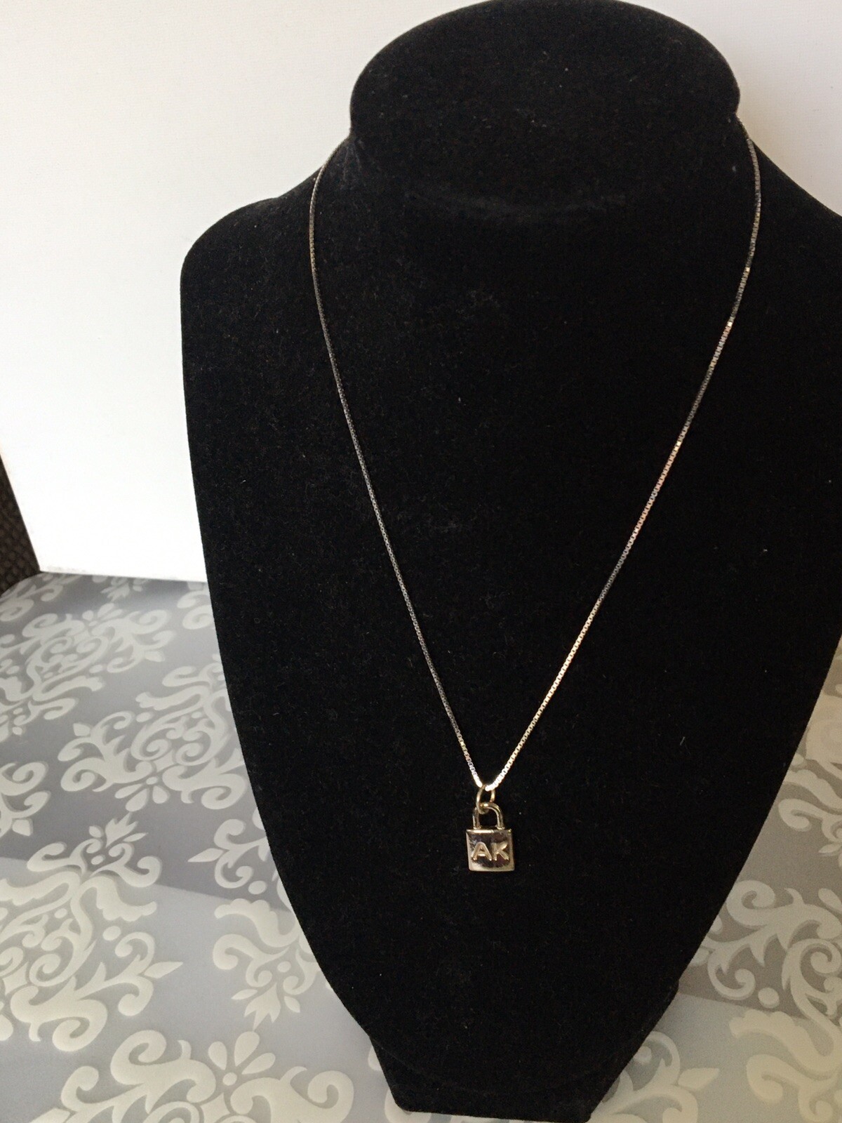 Woman’s designer necklace 925 silver 16 or 18 inches chain Ann Klein pendant 