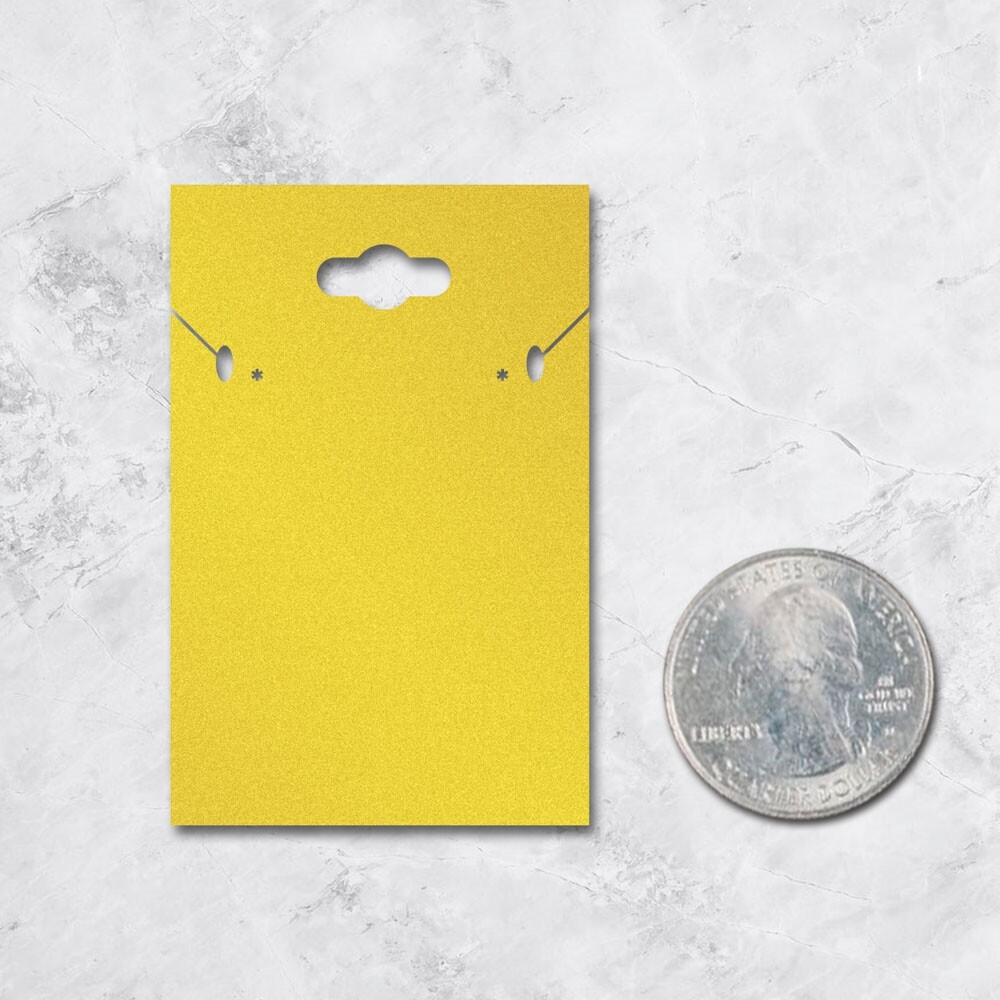100 Custom Hanging Jewelry Earring & Necklace Display Cards – 10 Color Options