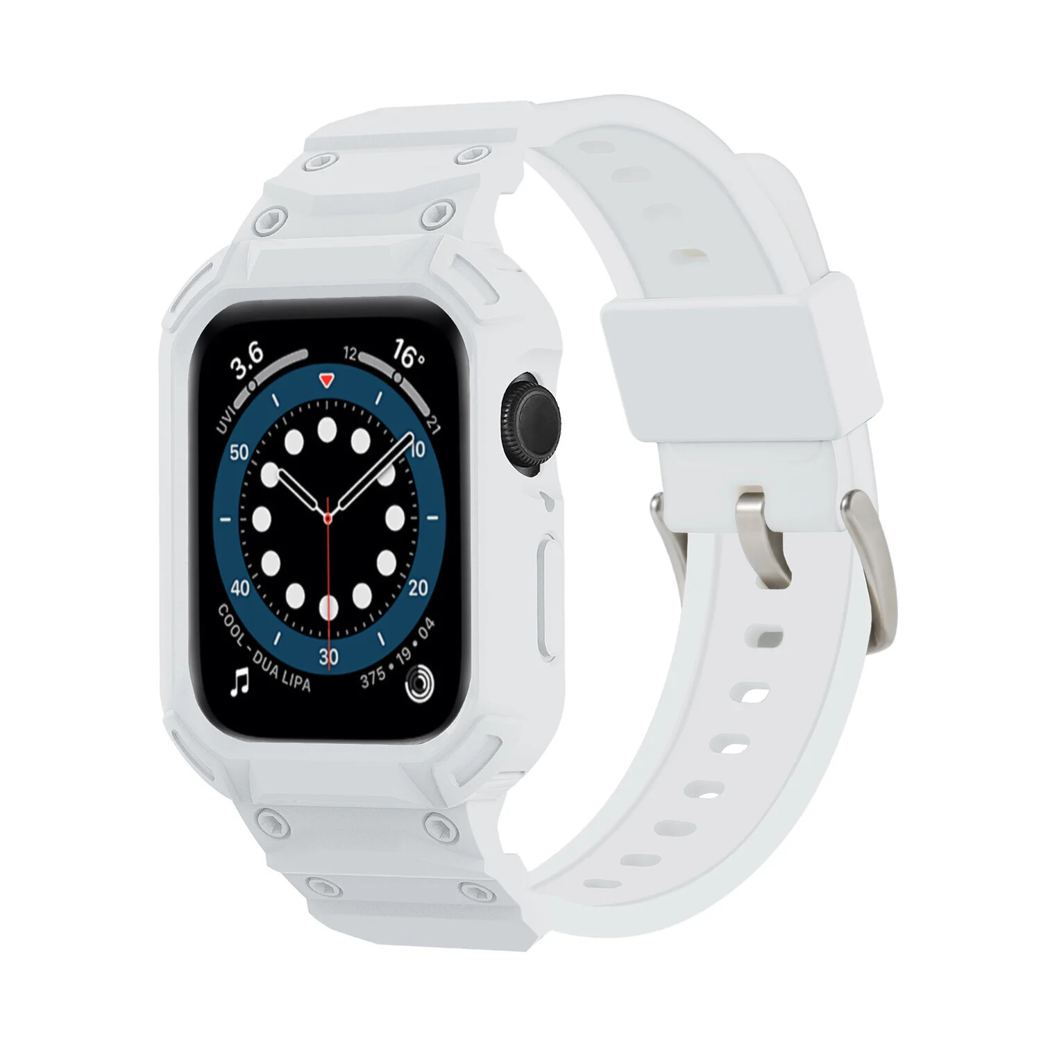 Protect TPU Rubber Case for Apple Watch Strap Series 10 42 46mm Watch Band Cover