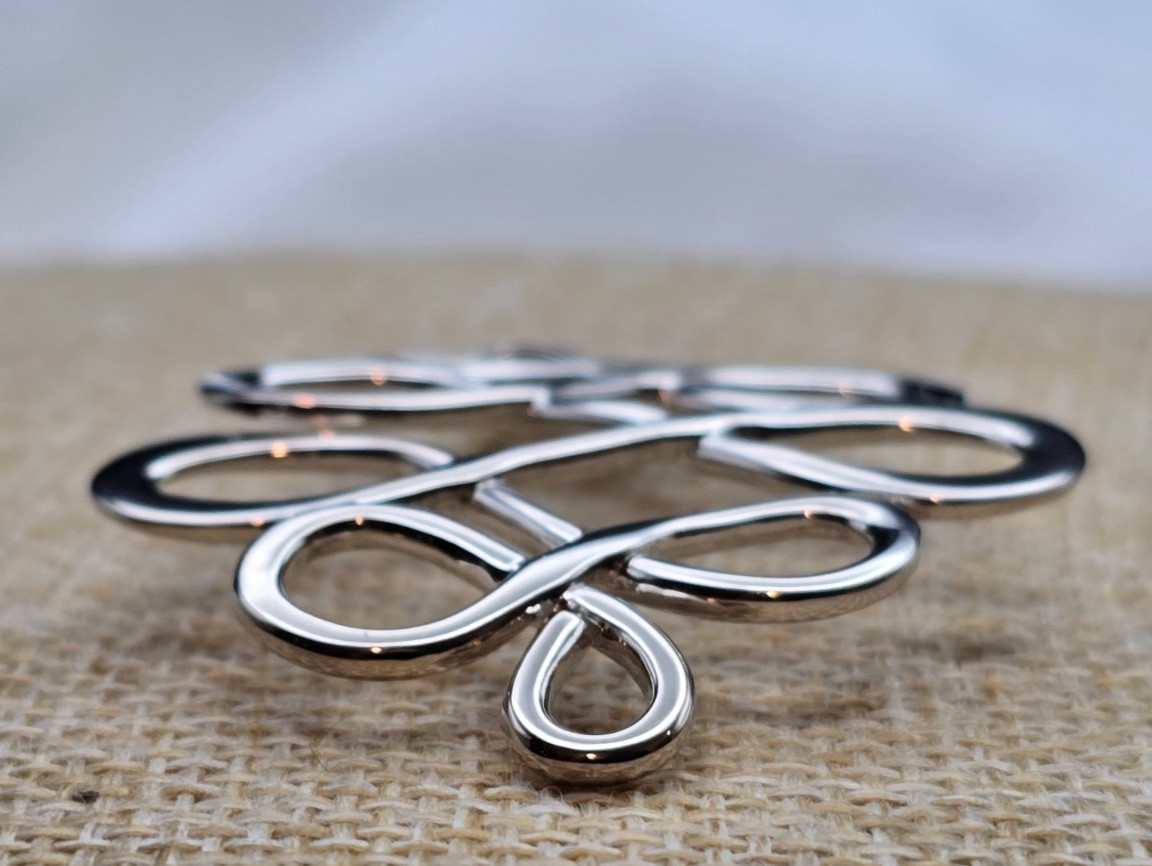 Vintage Sterling Silver Robert Lee Morris Studio Infinity Swirl Pendant