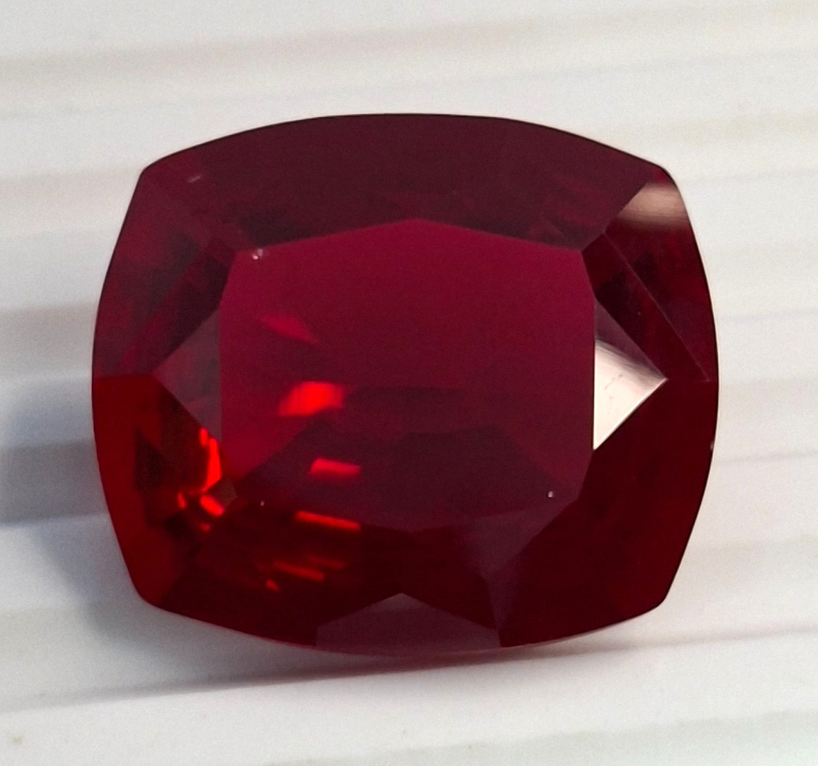 Brilliant Cushion Shape Red Ruby Natural 58-60 Ct Certified Loose Gemstone GB017
