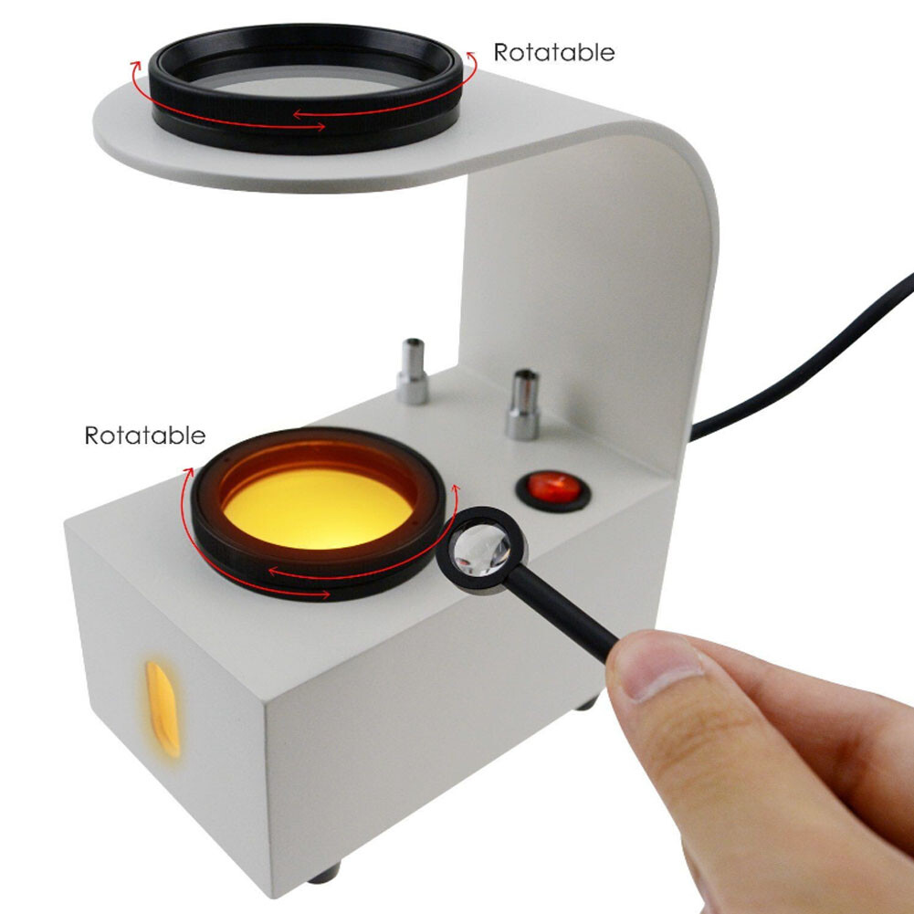 Desktop Polariscope Built-in LED Gemstone Jeweller Tester Tool