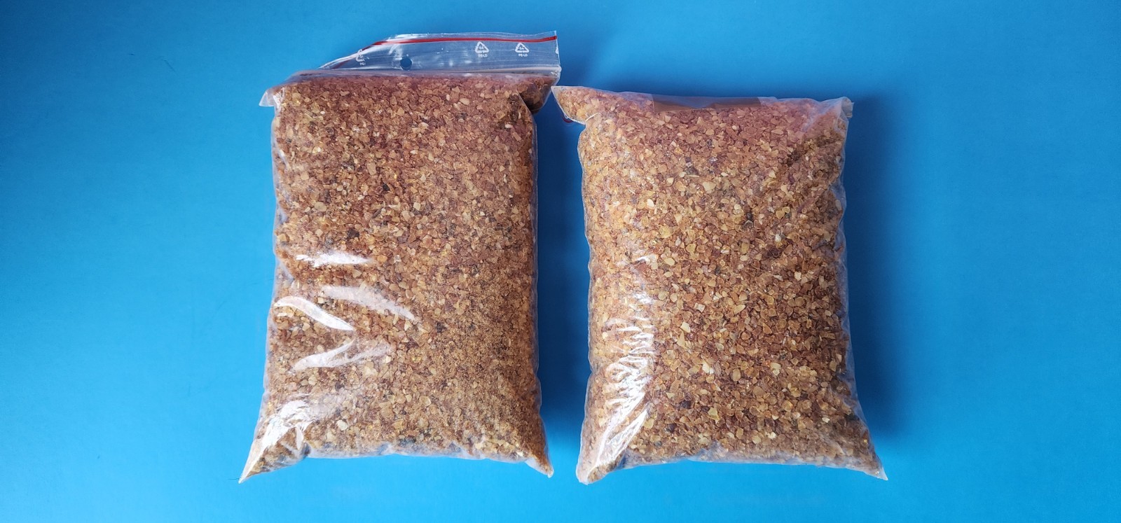 Natural Baltic Amber Chips 2–4mm Lot | Lithuania Import | 2 Bags 2.25 lb