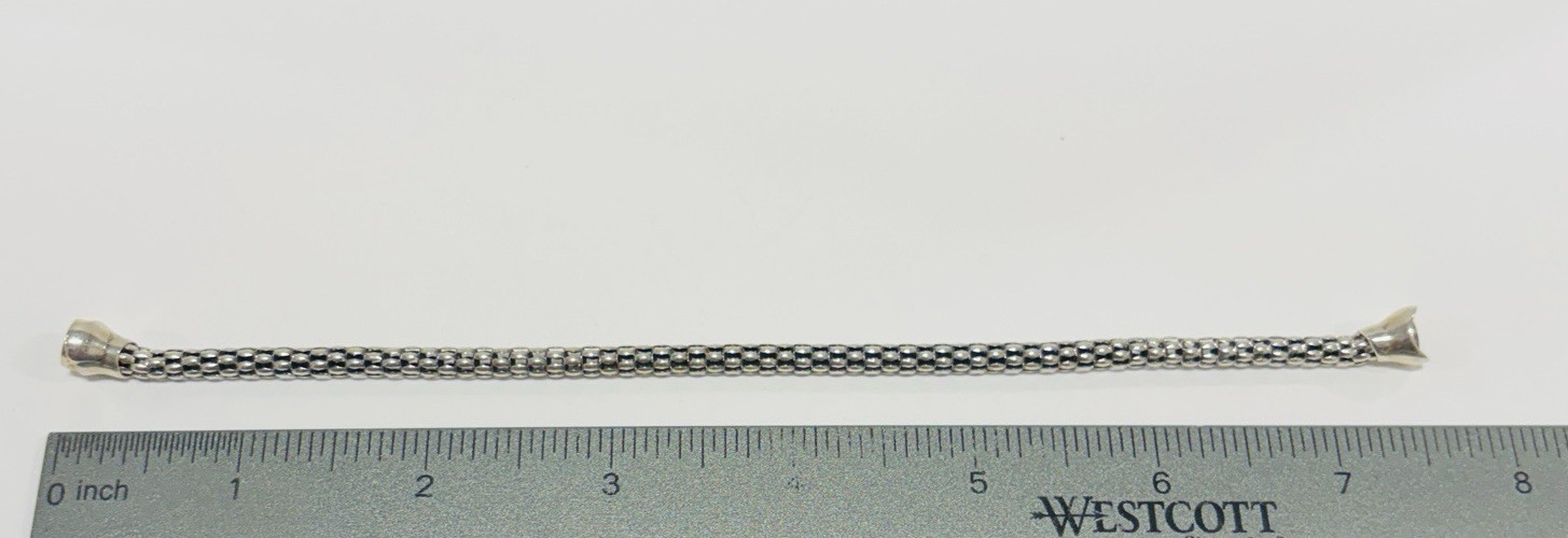 Michael Dawkins Sterling Silver Flex Magnetic Closure Bracelet 7.5 in – .25