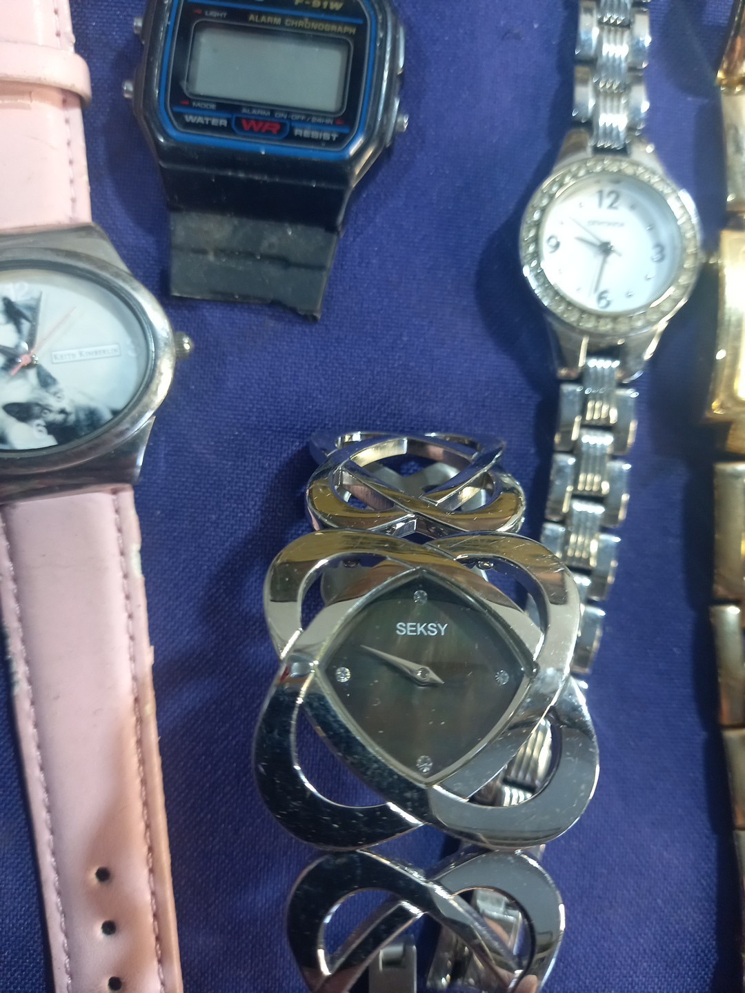 Vintage Tin With Watches Etc Joblot