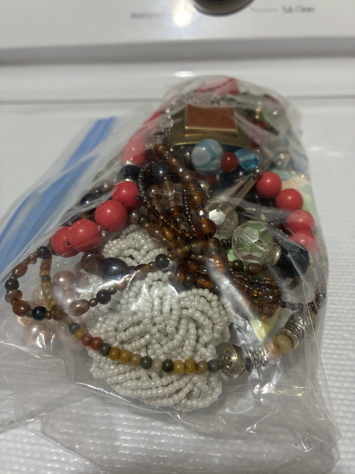 Mixed Costume Jewelry Lot Unsorted Variety Bag 1.43lb lot #6
