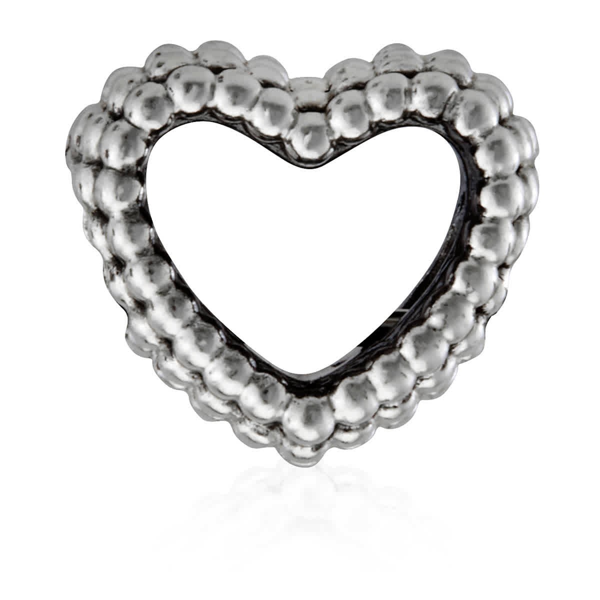Pandora Sterling Silver Beaded Open Heart Charm