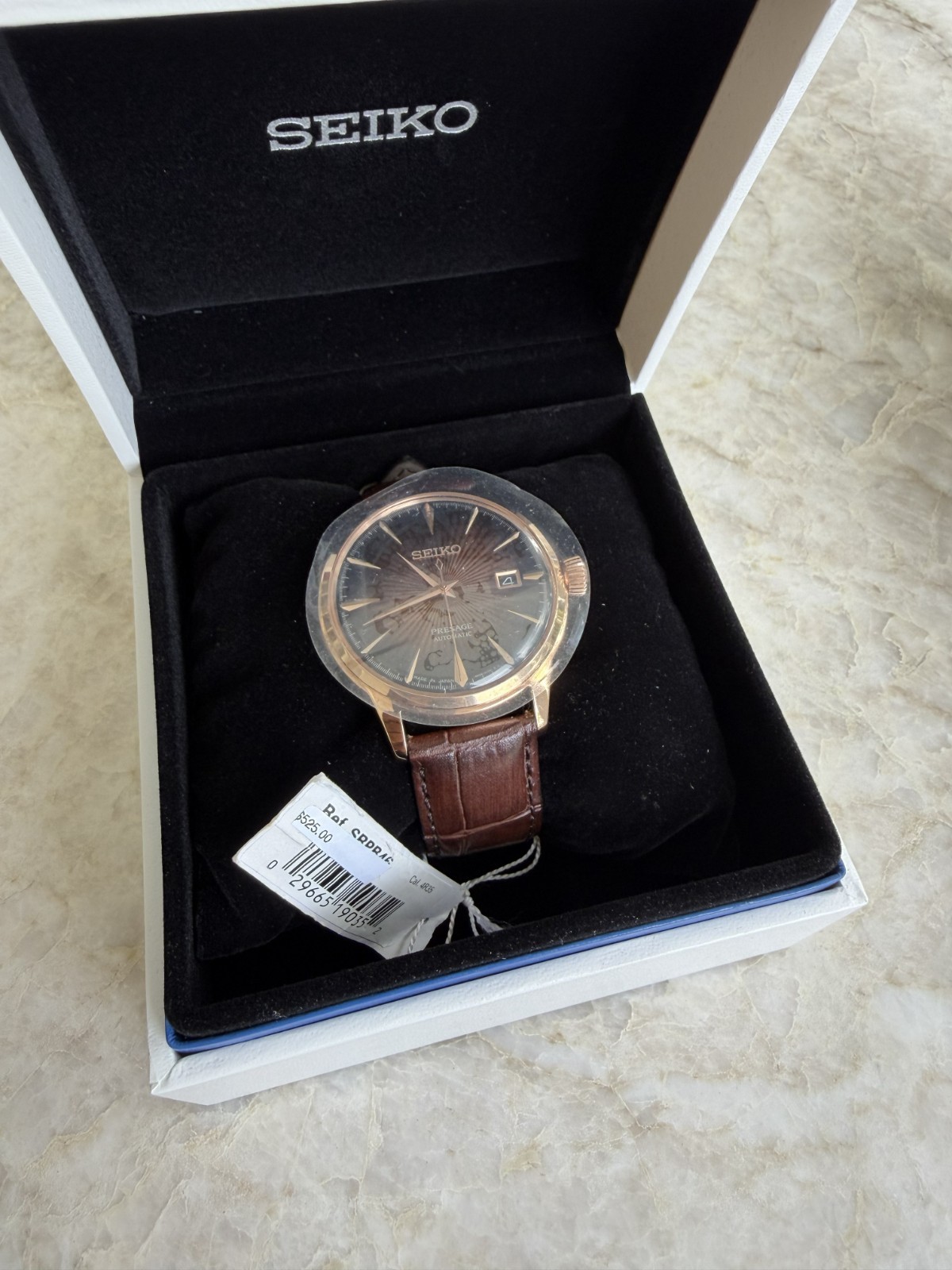 Seiko Presage “Cocktail Time” SRPB46 “Manhattan” Pristine / Rose Gold Automatic