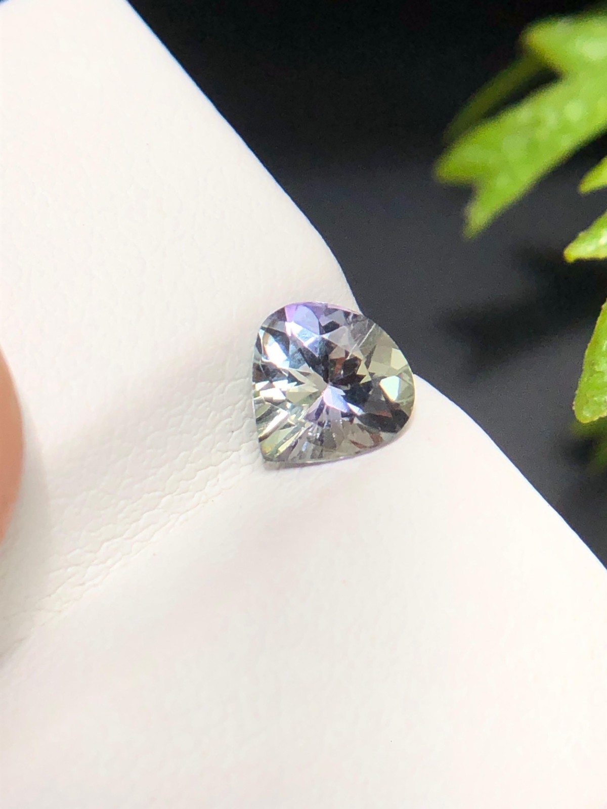 6 MM Natural Tanzanite Heart Cut, 0.70 Ct Green Purple Blue Color Unheated Stone