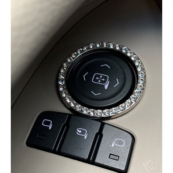 3 Pack Bling Ring Auto Interior Jewelry Trim, Universal Car Accessories Decor