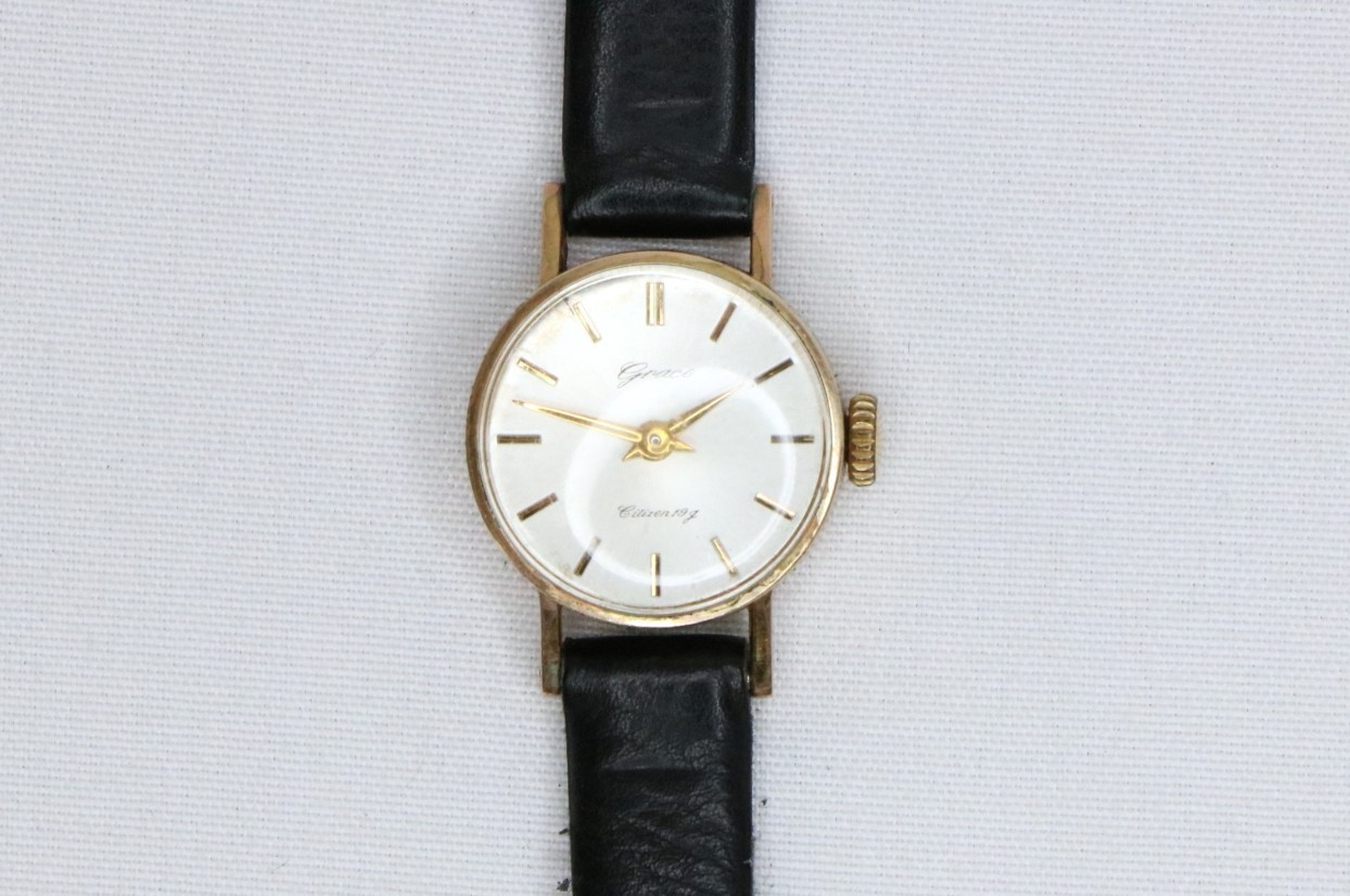 Vintage CITIZEN Grace G40710 19J Manual Wind 14K Gold Filled Ladies Watch Japan