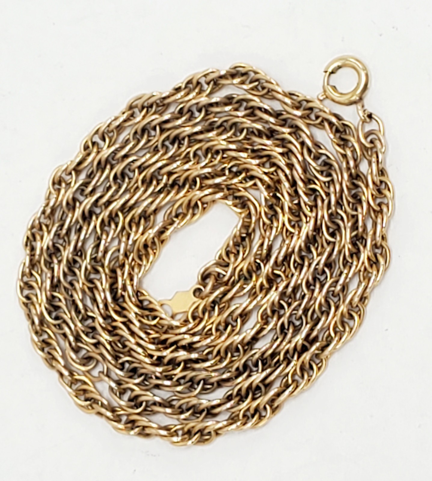 Vintage Double Link Chain 1/20 12k Gold Filled Necklace 24 Inches 3.5mm 11.66g