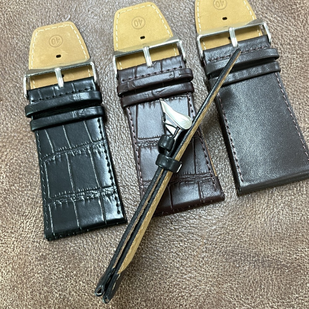 Size 28,30,32,34,36,38,40mm Wide Lug Genuine Leather Watch Strap/Band #339