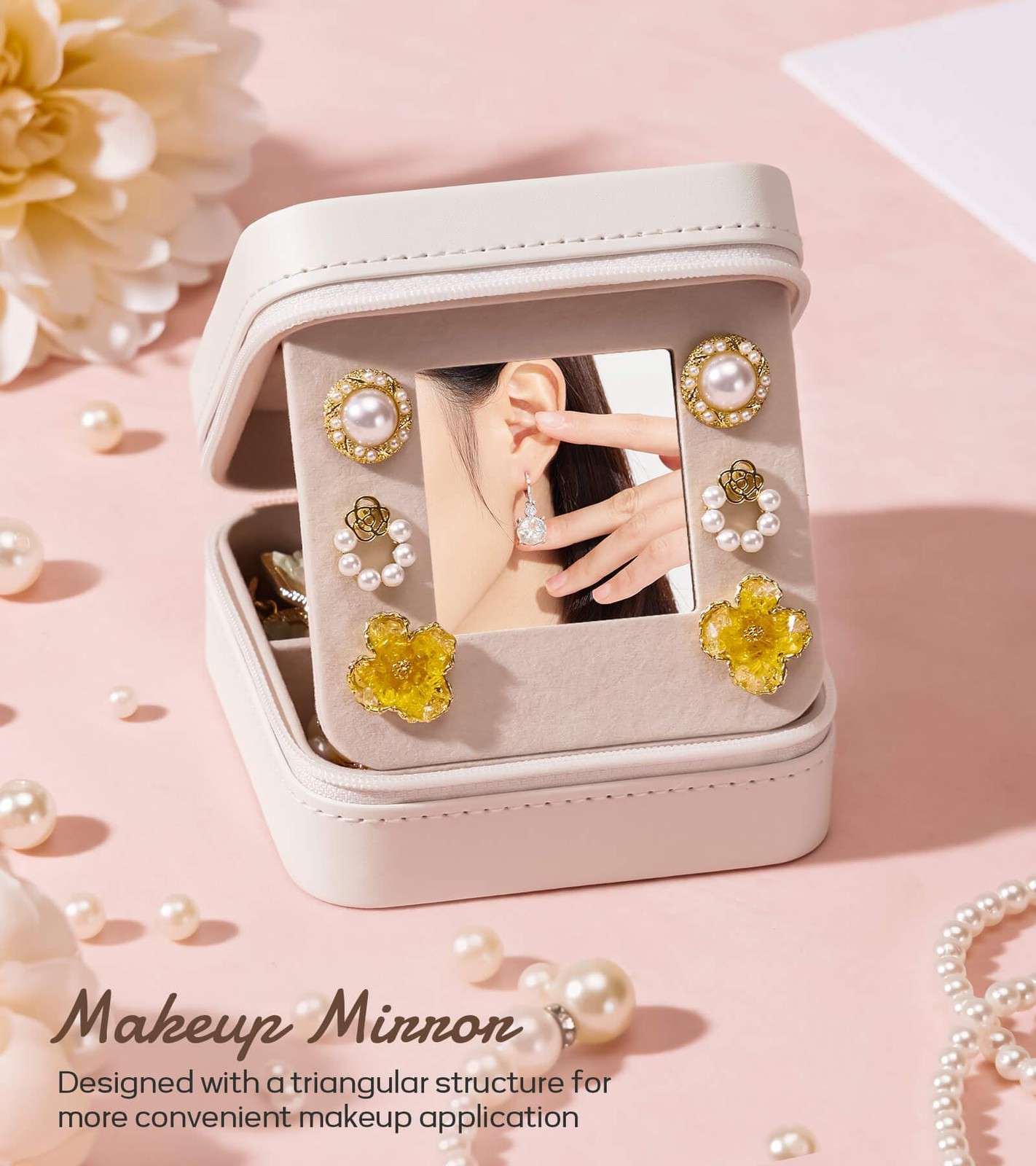 Travel Jewelry Box for Girls: Traveling Ring Case Gift for Women – Mini Organ…