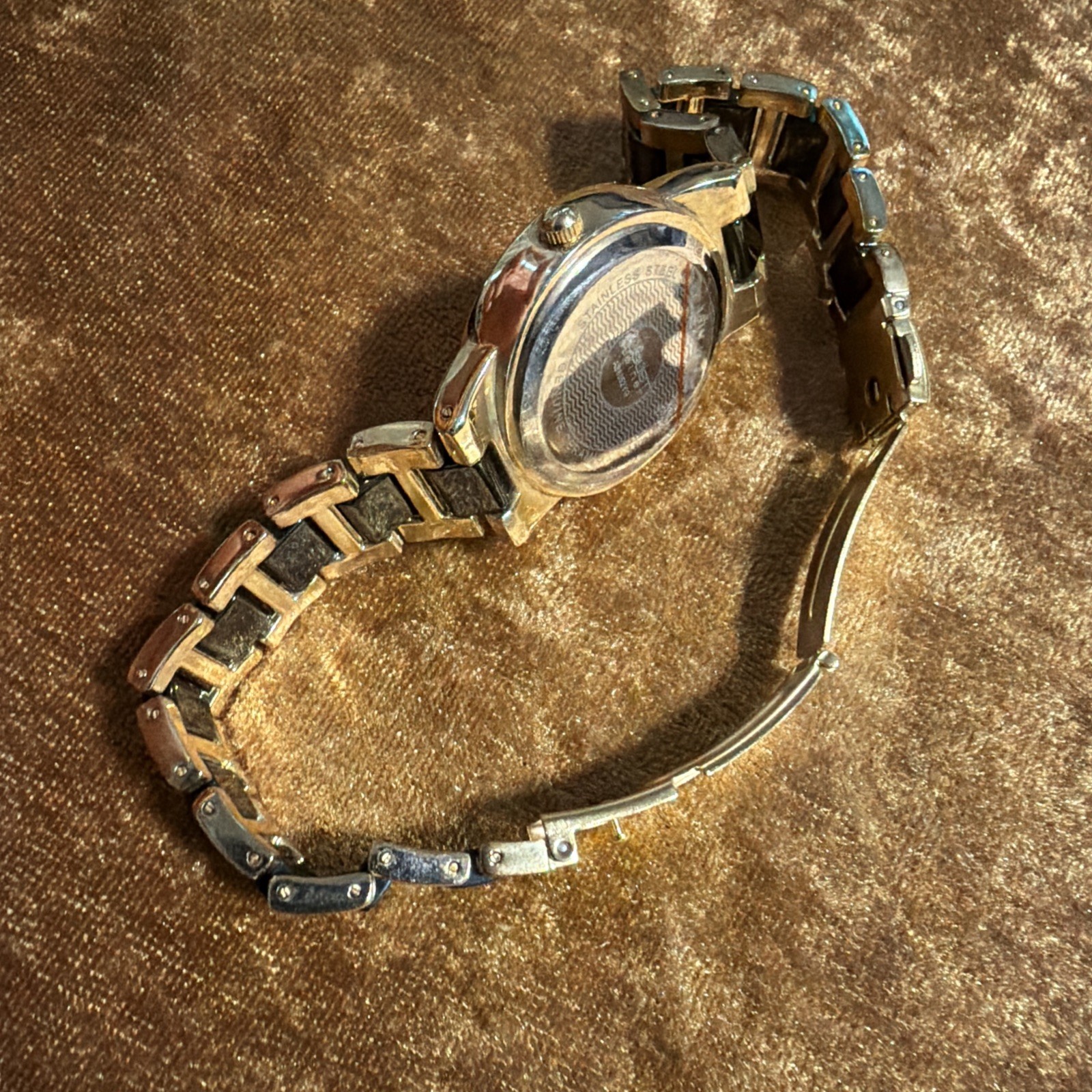 August Steiner AS8052YG Women’s Gold Tone Ceramic Crystal Accent Quartz Watch