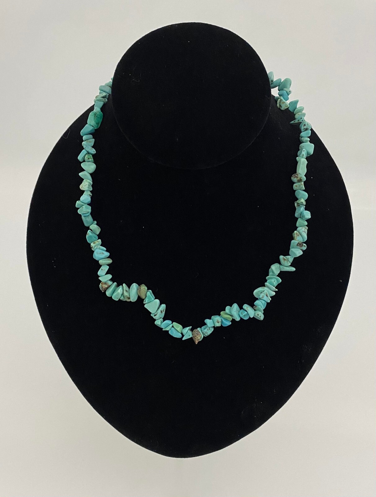 Stone Chip Necklace U CHOOSE size style & stone Amethyst Crystal Turquoise MORE