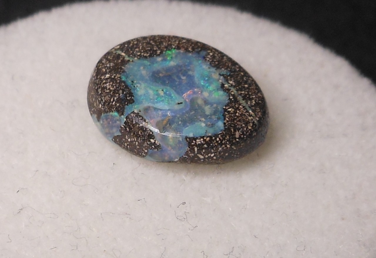 8.70ct Australian Boulder Opal 15.4 x 13.4 x 5mm