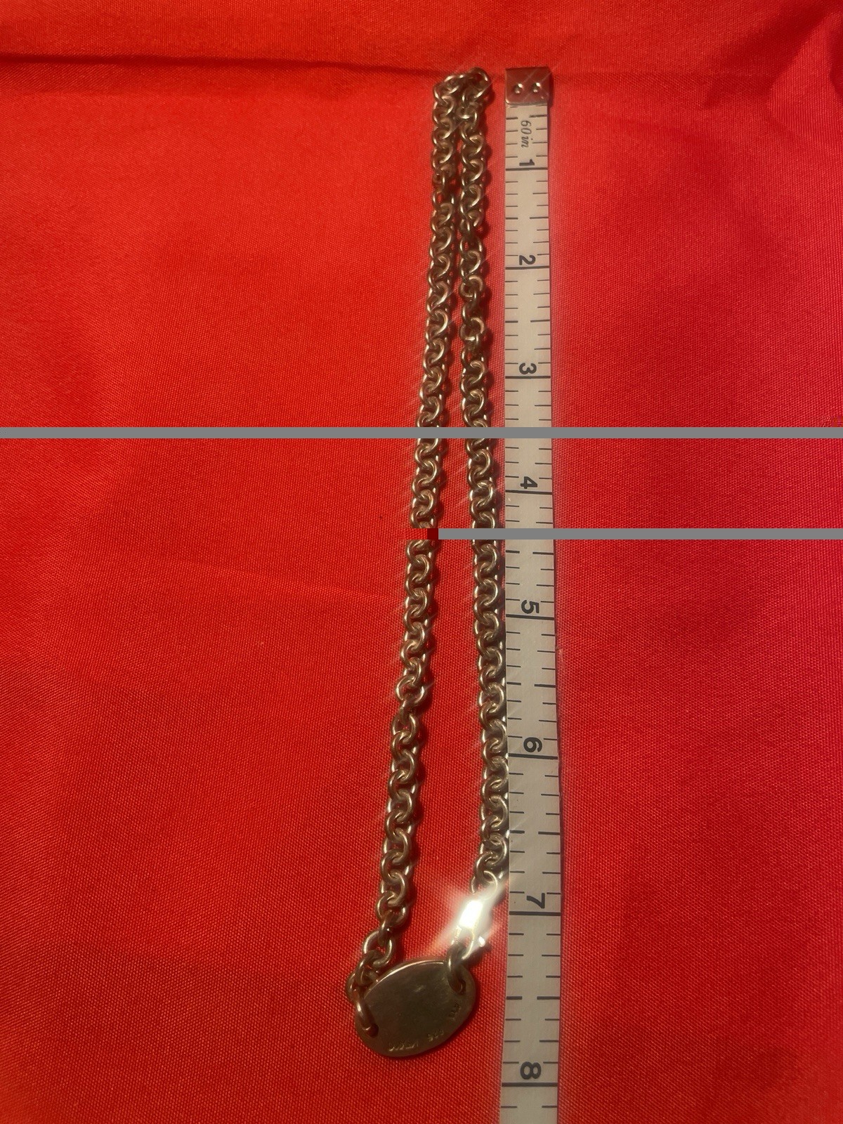 Vintage 925 Sterling Silver Rolo Link Chain Necklace 16” 32g