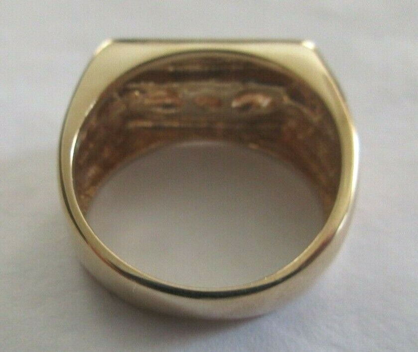 14K Gold Diamond Men’s Ring Diamond=1/3 Carat F-SI1/VS2 8.60 Grams Value=$4K+